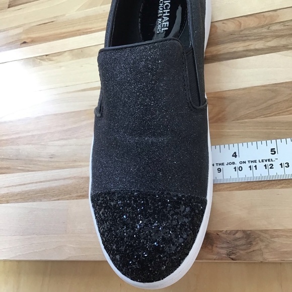 Michael Michael Kors glitter back sneakers patine size 5 feminine This girl shoe - Picture 10 of 13